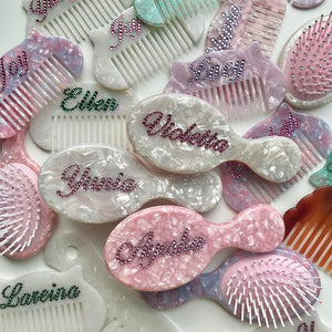 VILZSTUDIOS Customizable Y2K rhinestone hair brush