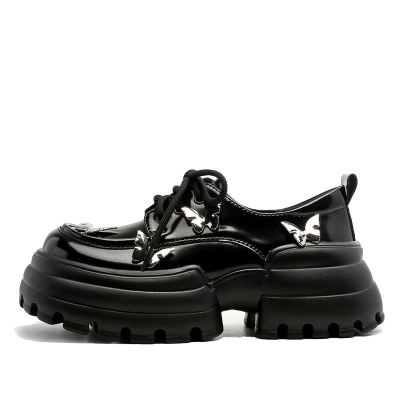 VILZSTUDIOS Trendy butterfly platform boots with chunky sole