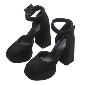 VILZSTUDIOS Trendy platform heels in vegan leather