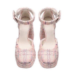 VILZSTUDIOS Trendy platform heels in vegan leather