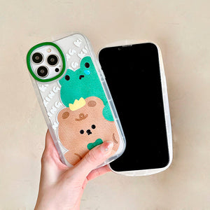 VILZSTUDIOS Stylish phone case featuring bear and frog design