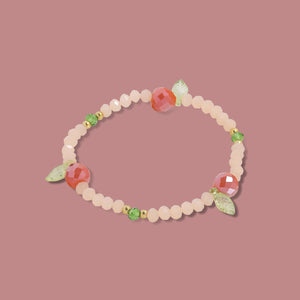 VILZSTUDIOS Vibrant beaded fruit ring with stretchy design