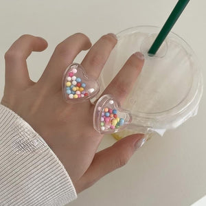 VILZSTUDIOS Colorful transparent rings for stylish accessories