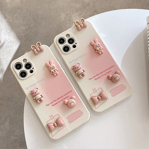 VILZSTUDIOS Cute phone case featuring playful bunny design