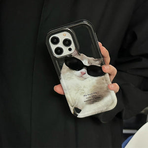 VILZSTUDIOS Stylish phone case featuring cat sunglasses design