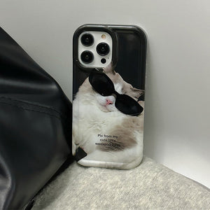 VILZSTUDIOS Stylish phone case featuring cat sunglasses design