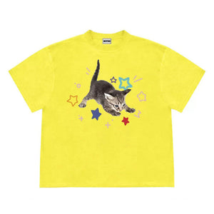 VILZSTUDIOS Playful kitten graphic t-shirt design