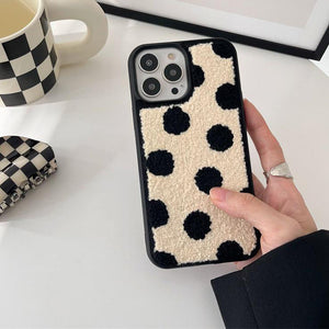 VILZSTUDIOS Polka dot teddy iPhone case design