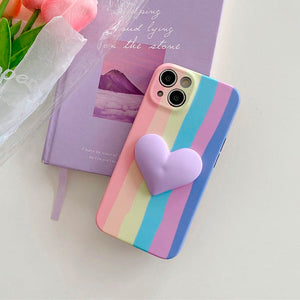 VILZSTUDIOS Colorful phone case with rainbow stripes