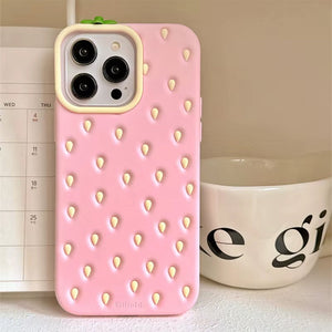 VILZSTUDIOS 3D phone case featuring a strawberry design