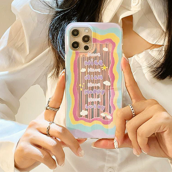 VILZSTUDIOS Aesthetic iPhone case with positive energy design