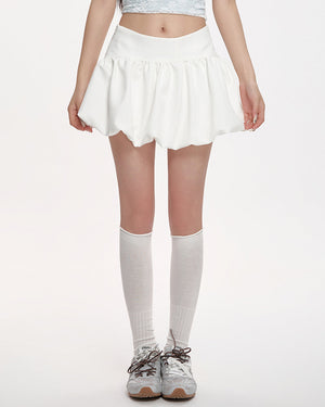 VILZSTUDIOS Stylish balloon skirt with ruffled details