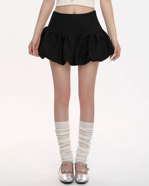 VILZSTUDIOS Stylish balloon skirt with ruffled details