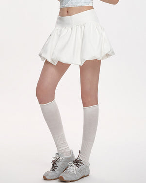 VILZSTUDIOS Stylish balloon skirt with ruffled details
