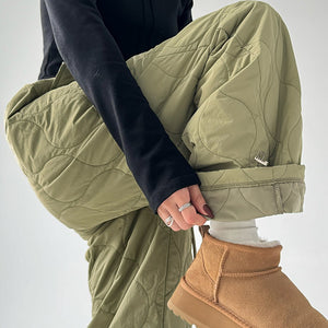 VILZSTUDIOS Quilted wide-leg pants for winter fashion