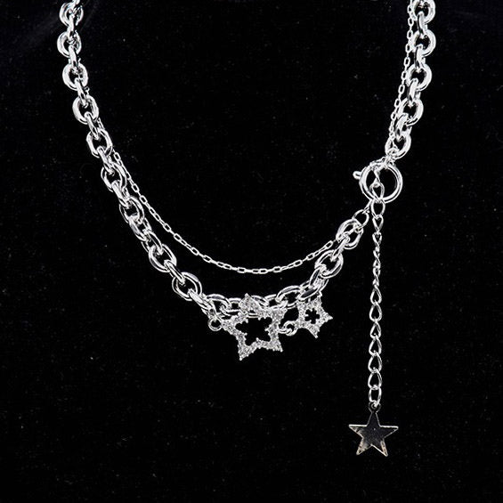 VILZSTUDIOS Radiant Celestial Chain Necklace with star charm