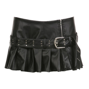 VILZSTUDIOS Vegan leather mini skirt from VILZSTUDIOS