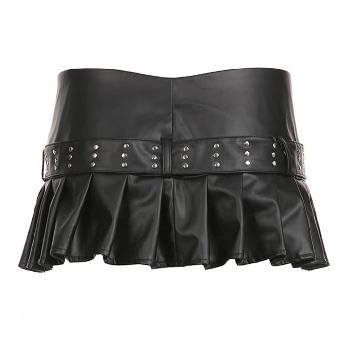 VILZSTUDIOS Vegan leather mini skirt from VILZSTUDIOS