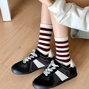 VILZSTUDIOS comfortable striped socks for everyday wear