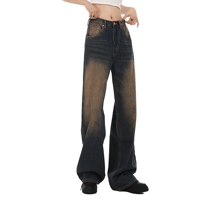 VILZSTUDIOS Retro 90's kids denim jeans in washed brown