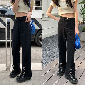 VILZSTUDIOS Retro flare slit jeans