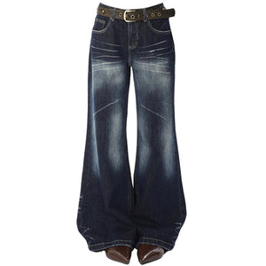 VILZSTUDIOS Flared denim jeans for streetwear fashion