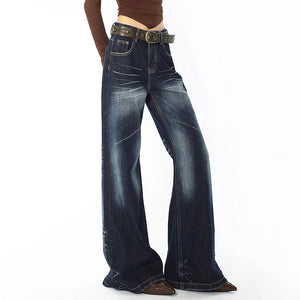 VILZSTUDIOS Flared denim jeans for streetwear fashion
