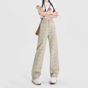 VILZSTUDIOS Floral aesthetic trousers for trendy fashion