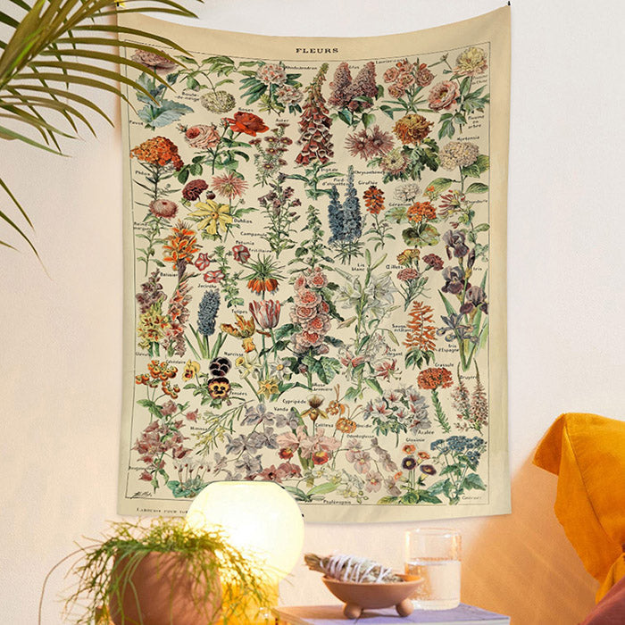 VILZSTUDIOS Floral wall tapestry by VILZSTUDIOS
