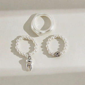 VILZSTUDIOS Trendy ring set featuring unique designs