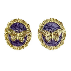 VILZSTUDIOS Stylish butterfly earrings made of zinc alloy