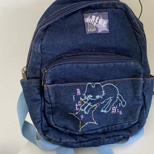 VILZSTUDIOS Denim backpack for fashion-forward individuals