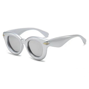 VILZSTUDIOS Stylish retro round frame sunglasses