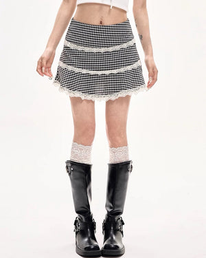 VILZSTUDIOS Retro Ruffle Mini Skirt
