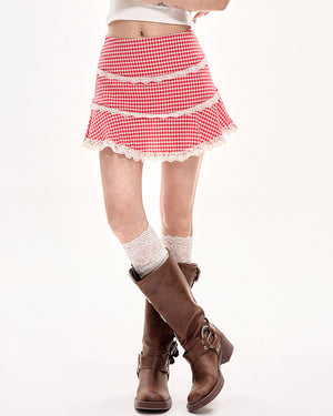 VILZSTUDIOS Retro Ruffle Mini Skirt