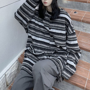 VILZSTUDIOS Retro striped cardigan sweater from VILZSTUDIOS