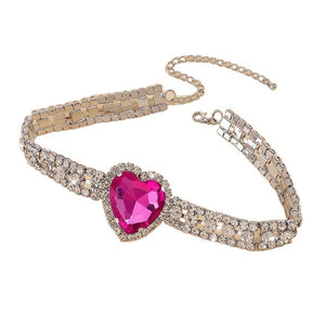VILZSTUDIOS Rhinestone heart choker from VILZSTUDIOS