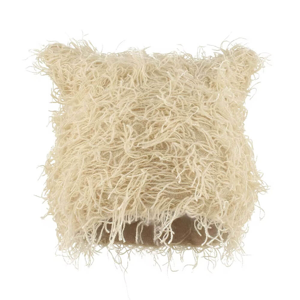 VILZSTUDIOS Ripped cat ear beanie accessory
