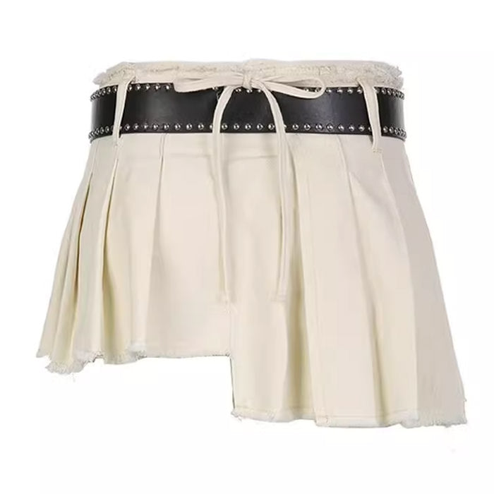 VILZSTUDIOS Ripped mini skirt from VILZSTUDIOS