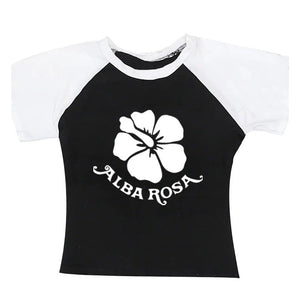 VILZSTUDIOS Fashionable Y2K baby tee with graphic design
