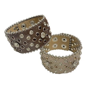 VILZSTUDIOS Studded bracelet made from vegan leather