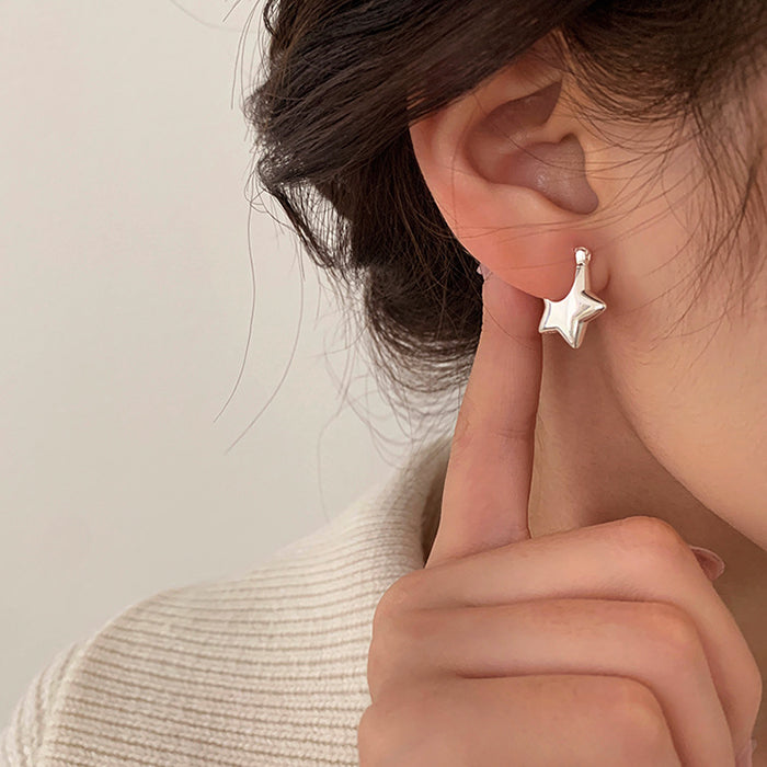 VILZSTUDIOS Stylish star earrings in sterling silver