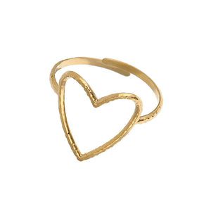 VILZSTUDIOS Adjustable heart ring accessory