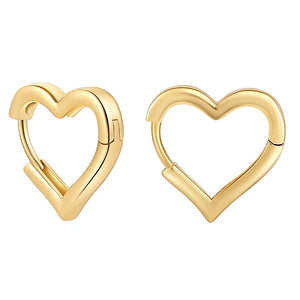 VILZSTUDIOS Stylish heart-shaped earrings made of zinc alloy