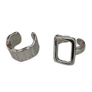 VILZSTUDIOS Adjustable minimalist ring set