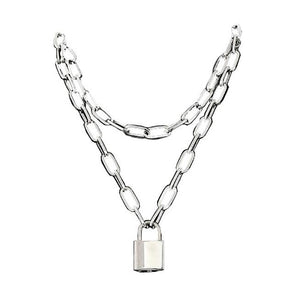 VILZSTUDIOS Sleek Sass Lock Chain Necklace from VILZSTUDIOS