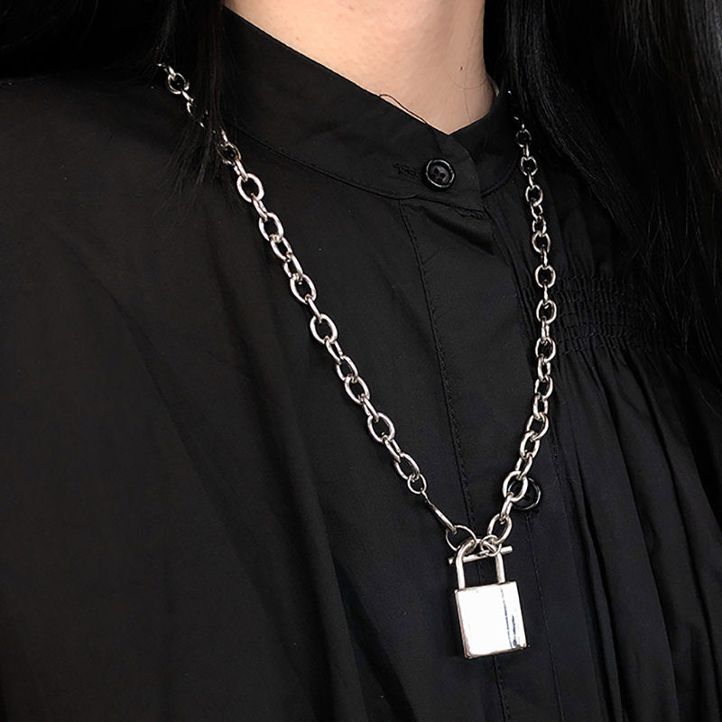 VILZSTUDIOS Sleek Sass Lock Chain Necklace from VILZSTUDIOS