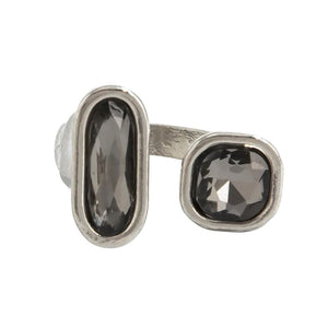 VILZSTUDIOS Sleek silver ring set for stylish accessorizing