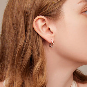 VILZSTUDIOS Minimalist star earrings in sterling silver