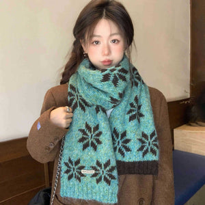VILZSTUDIOS soft starburst knit scarf